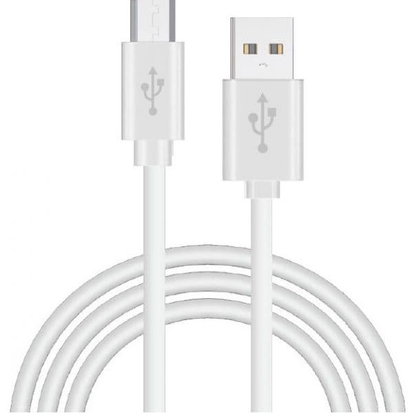 Cool Accesorios Cabo USB compatível COOL Universal (micro-usb) 1 metro Branco 8434847027760