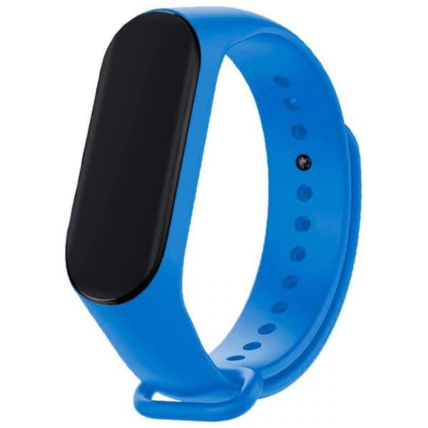 Cool Accesorios Pulseira Bracelete Silicone Xiaomi Mi Band 5 Azul Celeste
