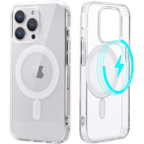 Cool Accesorios Capa Magnética Transparente para iPhone 12/12 Pro