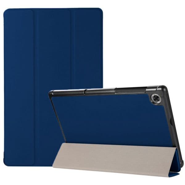 Cool Capa para Lenovo Tab M10 HD 2ª Geração (TB-X306) Couro Liso Azul de 10,1 polegadas