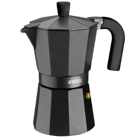 Monix Vitro Noir Cafeteira Italiana de Alumínio Capacidade 9 Xícaras