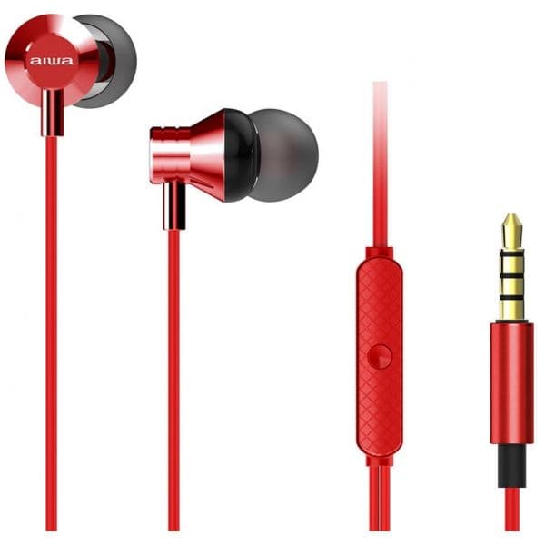 Aiwa Auriculares c/ Micro ESTM-50 Red