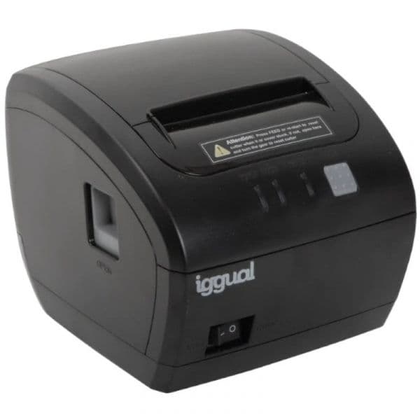 iggual TP7001 Impressora Térmica de Talões Dual USB+RS232 Preta