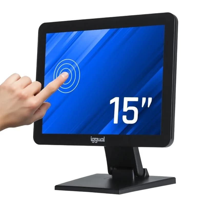Monitor Iggual MTL15X 15´´ 1024x768 60Hz TFT LCD Capacitivo Touch VESA HDMI VGA USB