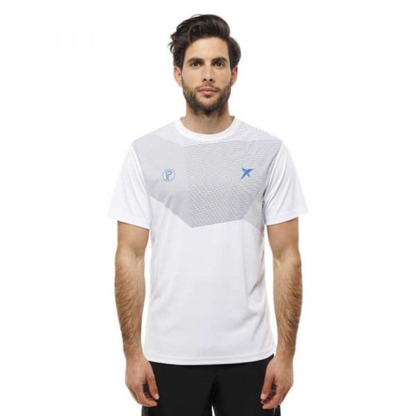 Drop Shot Lima Short Sleeve T-shirt Branco XS Homem