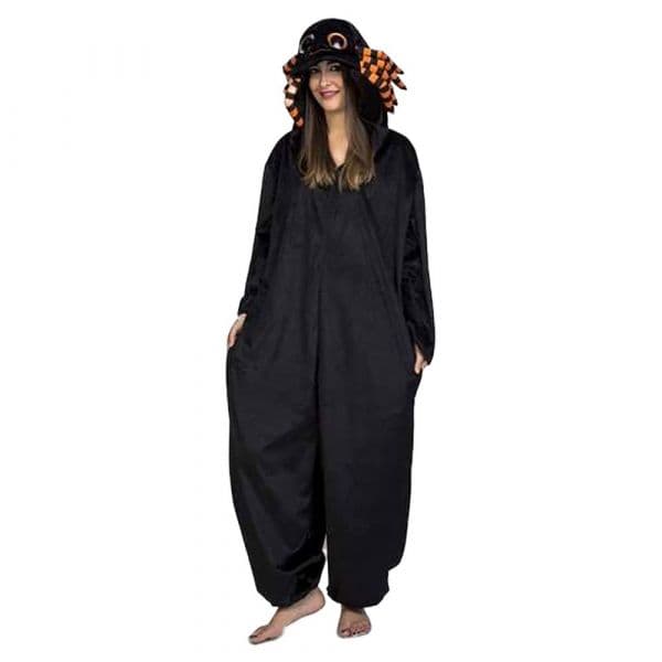 Mom Fantasia De Mulher Aranha Macacão Olhos Grandes Com Capuz M-L Multicolor
