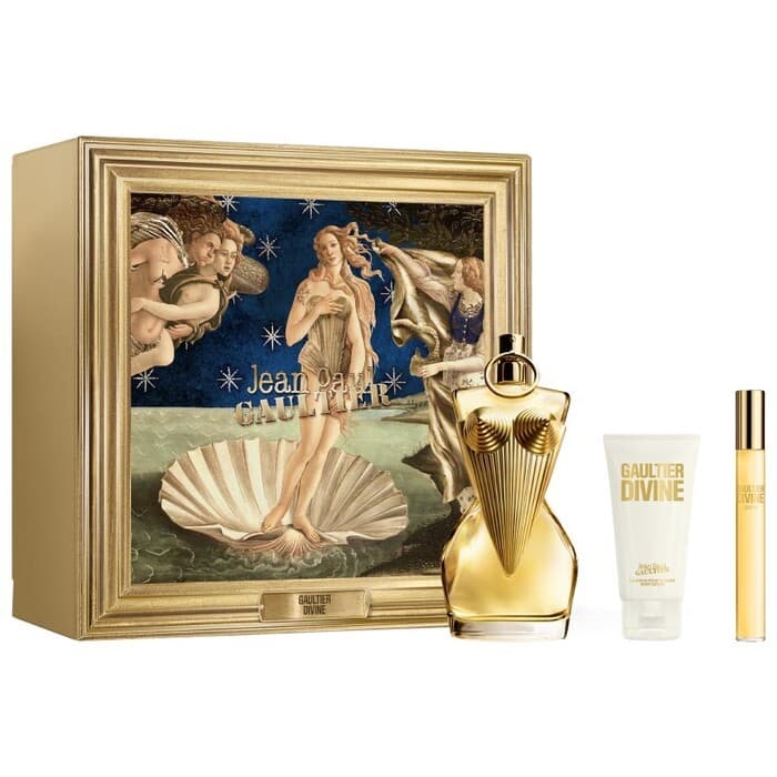 Gaultier Divine Gift Set EDP 100 ml, EDP miniature 10 mlebody lotion 75 ml