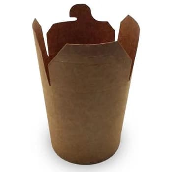 Caixa Cartolina 9,8x8,2x7cm Kraft para Menu 500ml 50un - 6621234