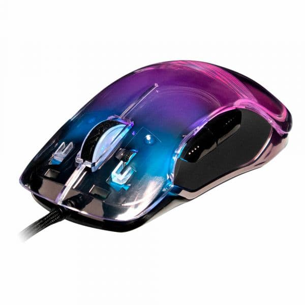 Newskill Rato Gaming Lycan Transparente RGB 16000 DPI - NS-MS-LYCAN