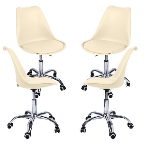 Presentes Miguel Conjunto 4 Cadeiras Neo Beige