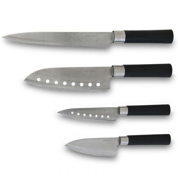 Conjunto de 4 Facas Cecotec Profissionais Santoku