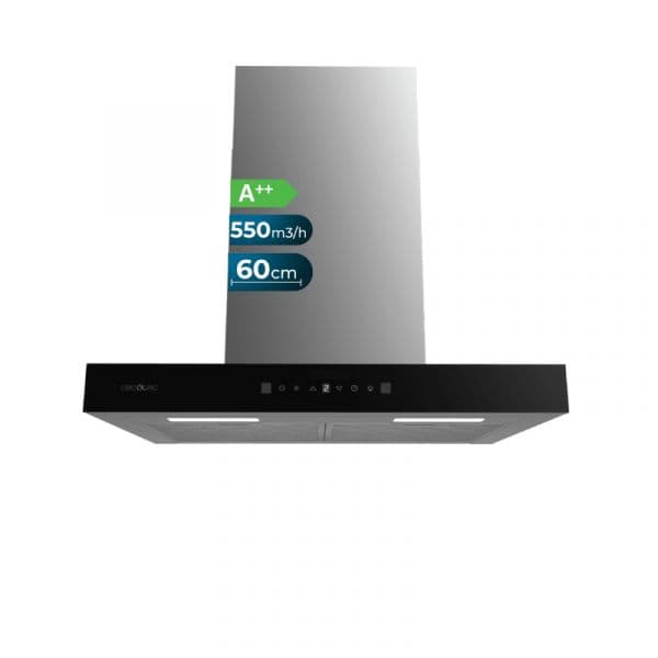 Exaustor Cecotec Bolero Flux TT 605500 Glass Black Classe A++