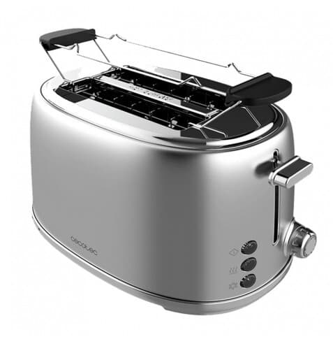 Cecotec Torradeira Toast&Taste 1000 Retro Double Inox - 03206