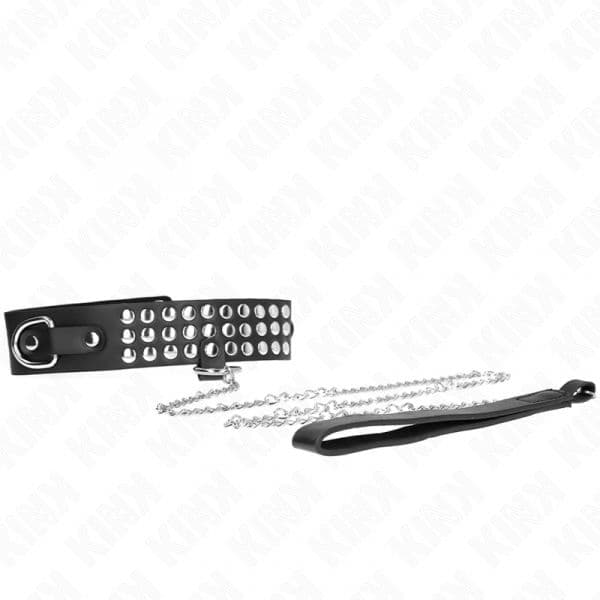 Kink Colar com Alça 65 cm com Brilhante Ajustável 37-42 cm x 5,3 cm