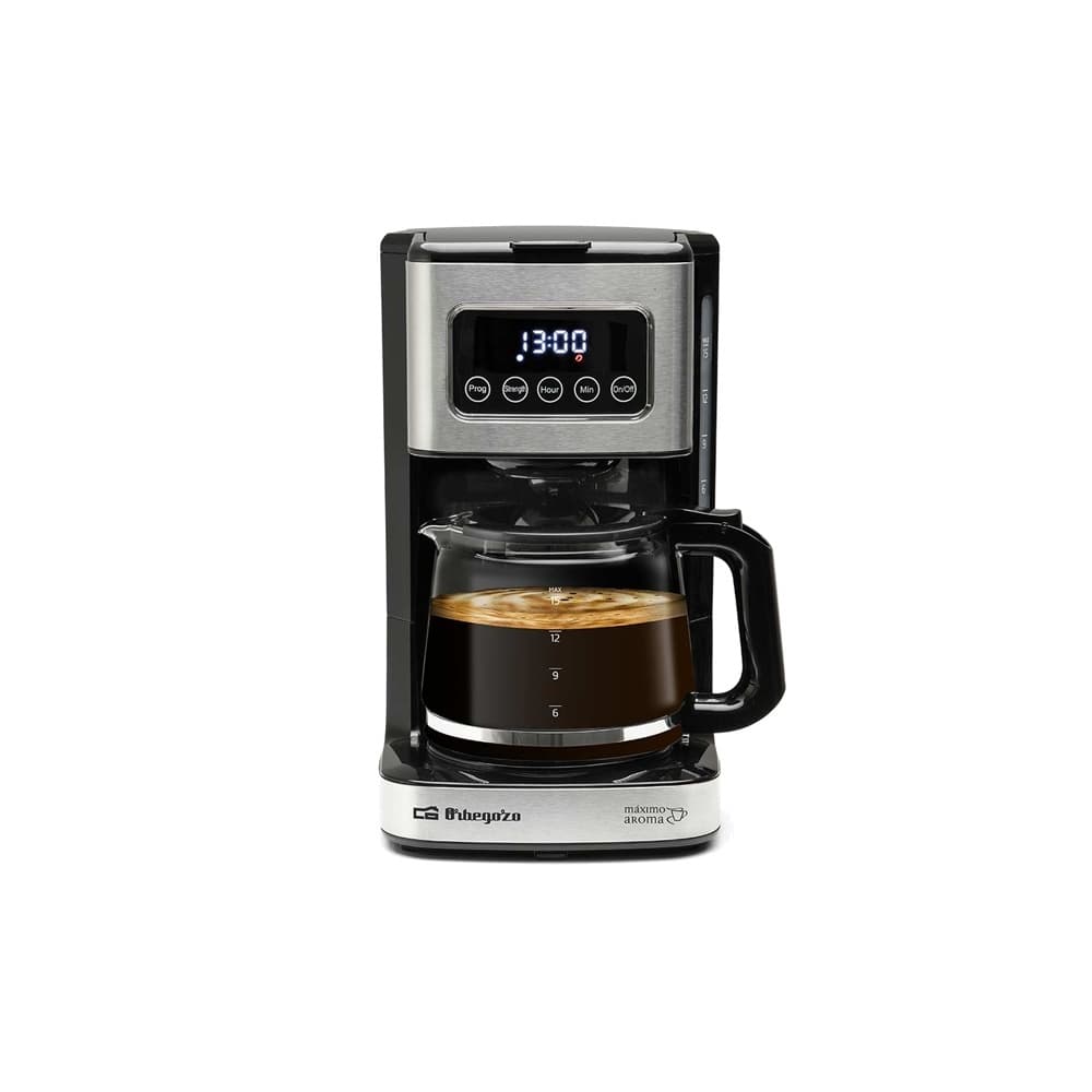 Máquina de Café Orbegozo Cafeteira de Filtro CG 6015 900W 15 Chávenas Preto