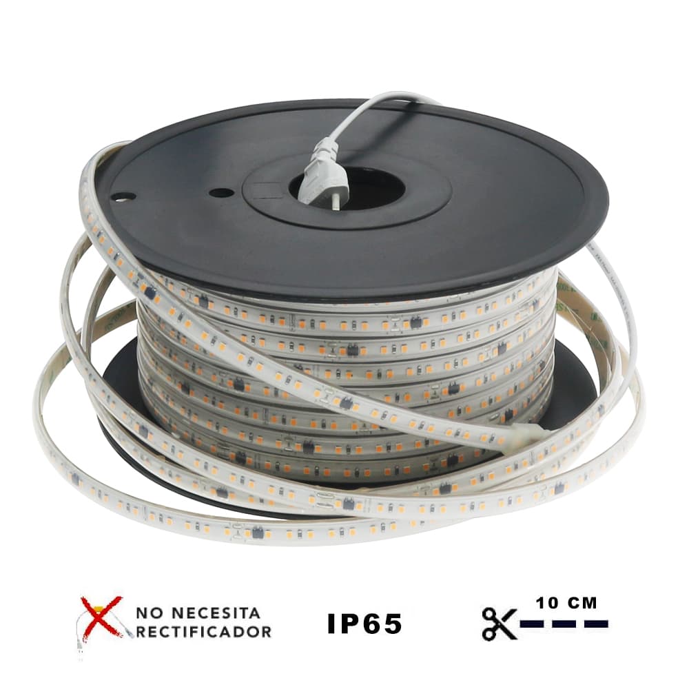 Ledme Fita LED 230Vac Smd2835 Prostrip 12W/m Ip65 50 Metros 2100K