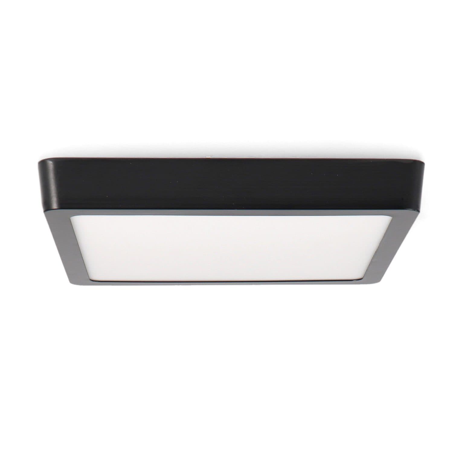Painel de Superfície Serie Slim Preto Quadrado 25W Cct