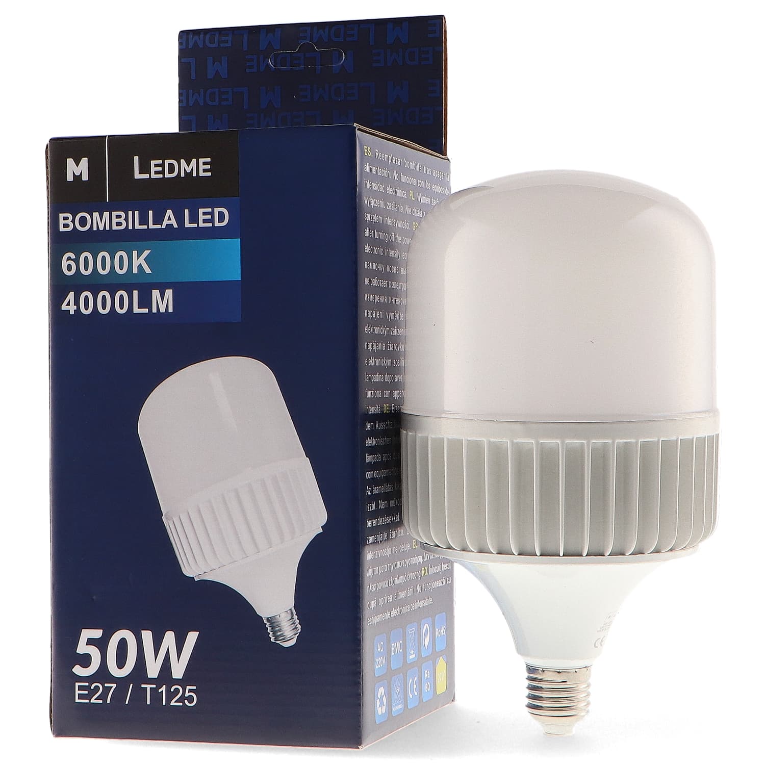 Ledme Lâmpada Led E27 T125 50W