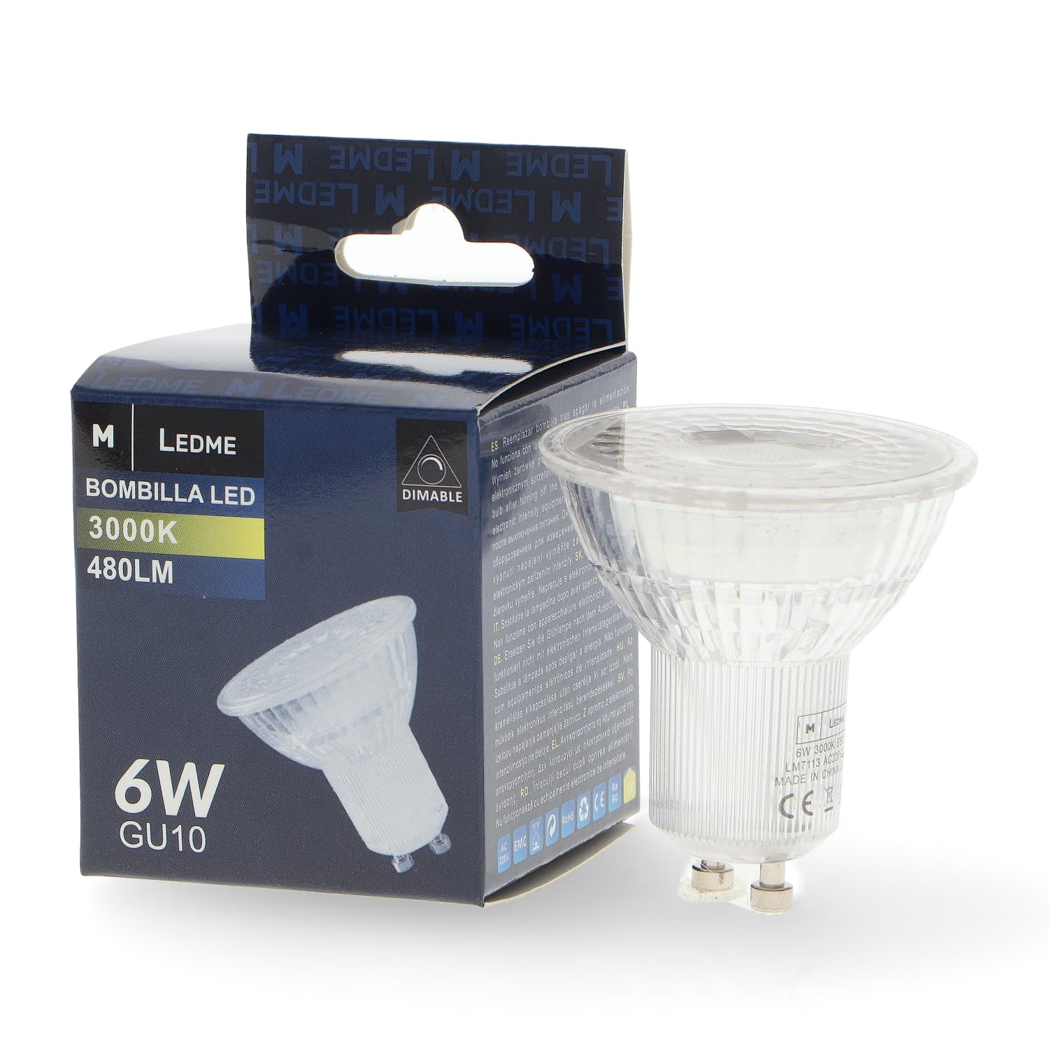 Lâmpada LED Filamento E27 G45 4W Âmbar 2300K