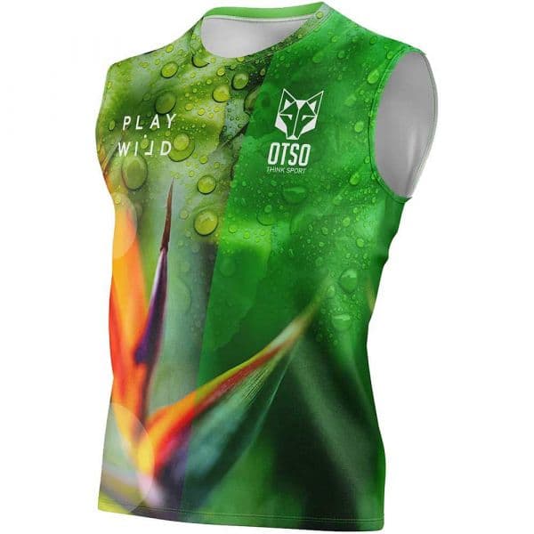 Otso Paradise Sleeveless T-shirt Verde S Homem