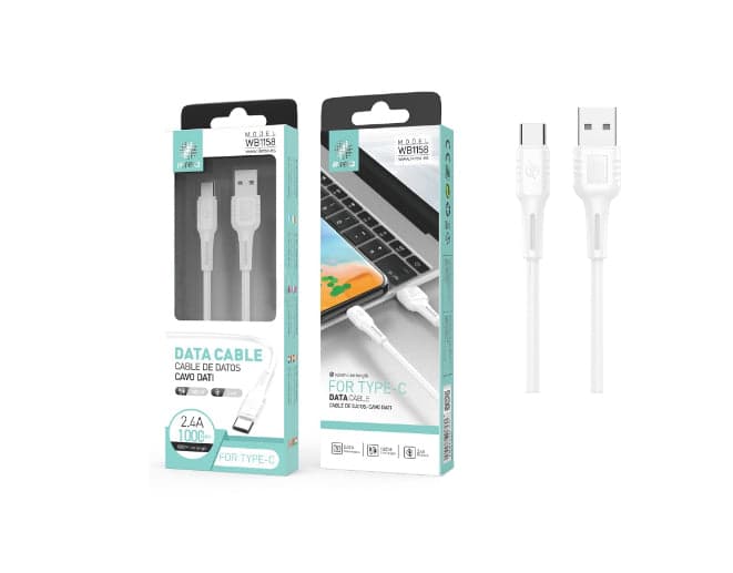CABO USB TYPE-C COM 1M 3.4A IKREA BRANCO