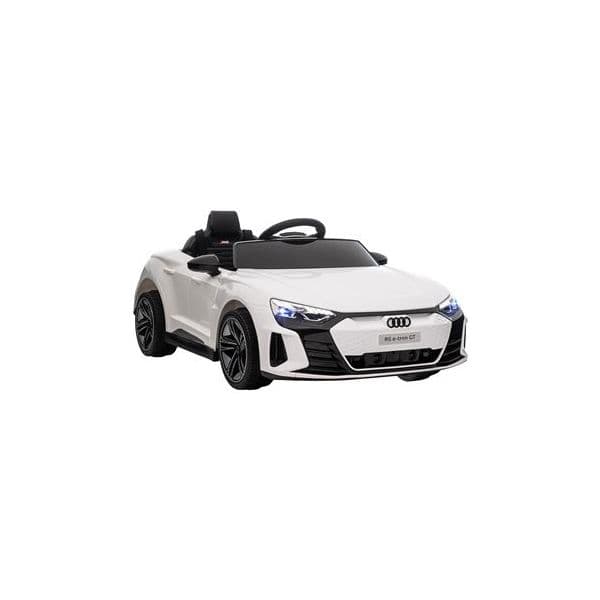 Homcom Carro Elétrico Audi Rs E-tron Gt 12V com 2 Motores Controlo Remoto Branco