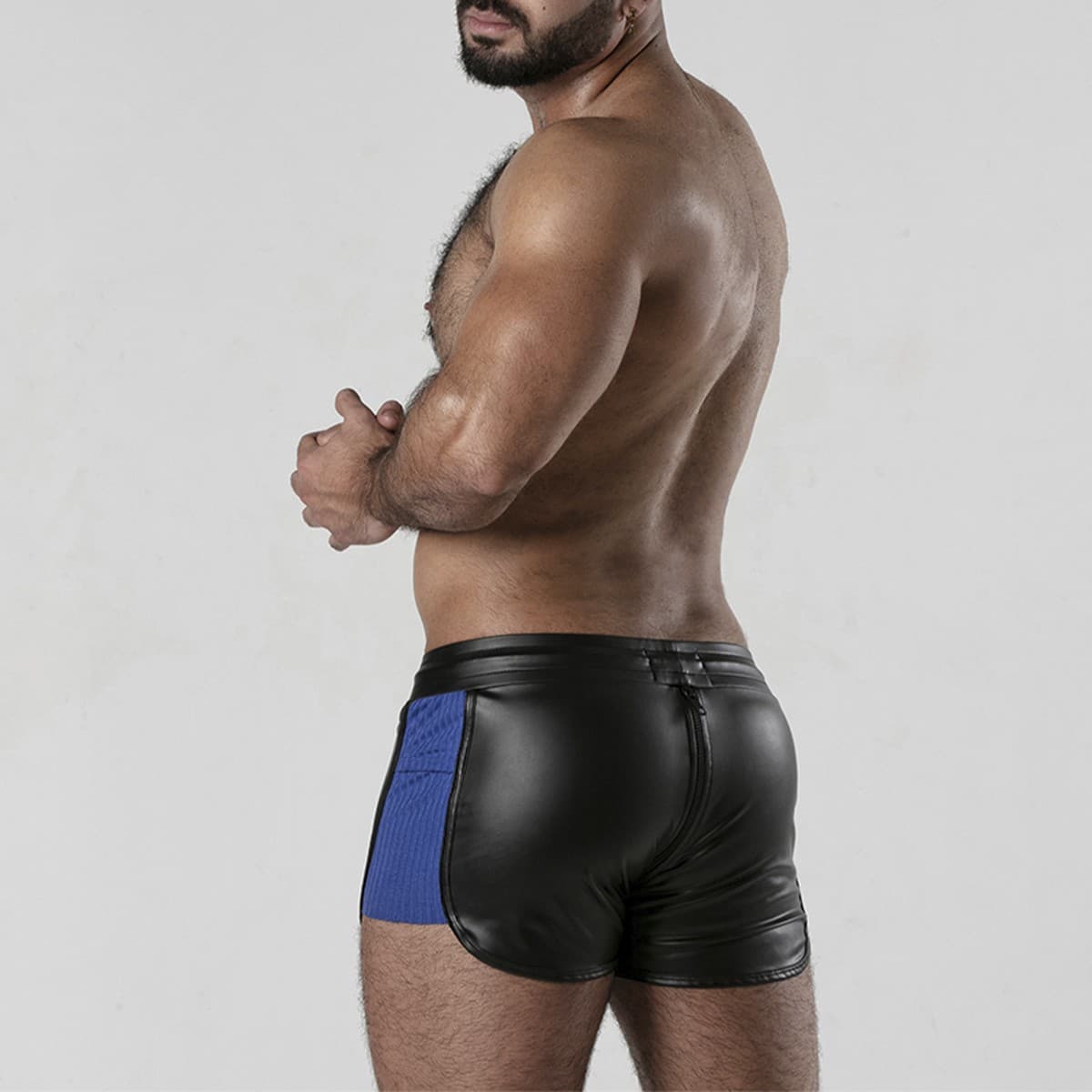 Locker Gear Calção Perneira 2 Way Zipper Contrast Short Azul 46 3XL