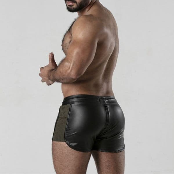 Locker Gear Calção Perneira 2 Way Zipper Contrast Short Caqui 44 XXL