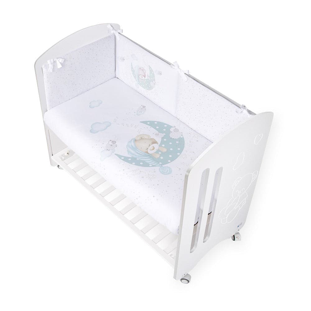 Conjunto 2 Pçs Amovivel (Colcha+Protetor De Cama) Bear Sleeping Verde Interbaby