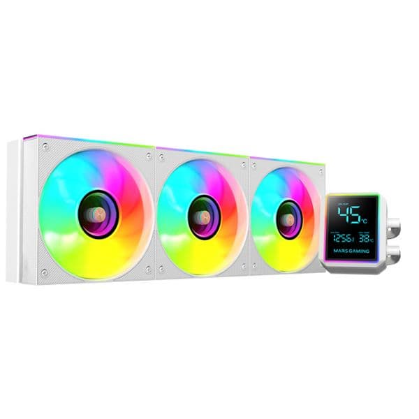 Mars Gaming ML-LCDPRO360W Water Cooler All-In-One 360mm Branco