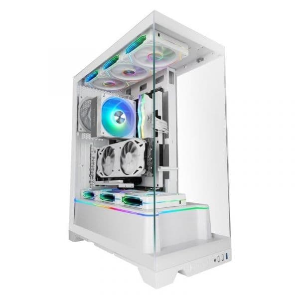 Mars Gaming MC-PRISMA Caixa Gaming Semi-Torre ATX Vidro Temperado ARGB Branca