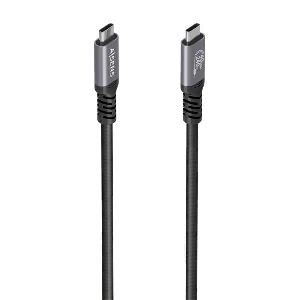 Aisens A156-0994 Cabo USB 4.0 USB-C Macho 240W 40Gbps 1m Preto