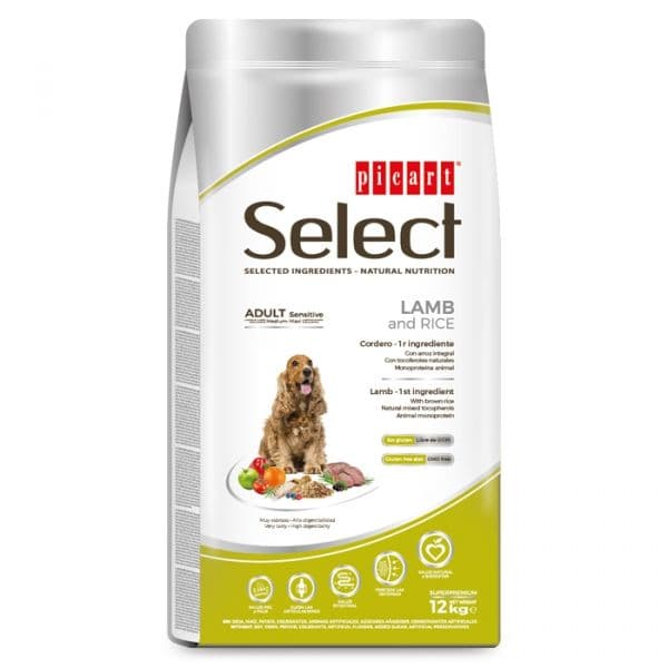 Picart Select Sensitive Adult Lamb & Rice 12Kg
