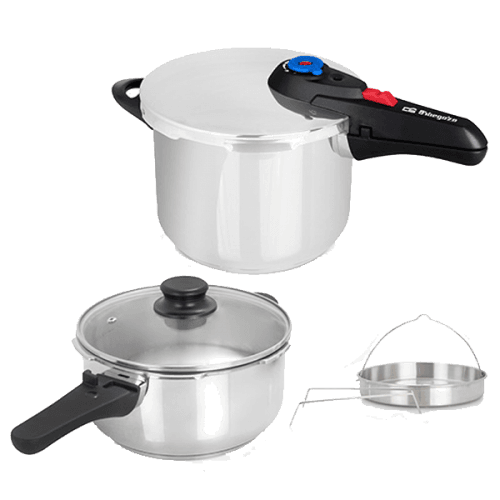 Orbegozo Panelas de Pressão 4+6L Inox HP 4566