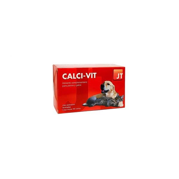 JTPharma Calci-Vit Suplemento Cães Comprimidos 60 Unidades
