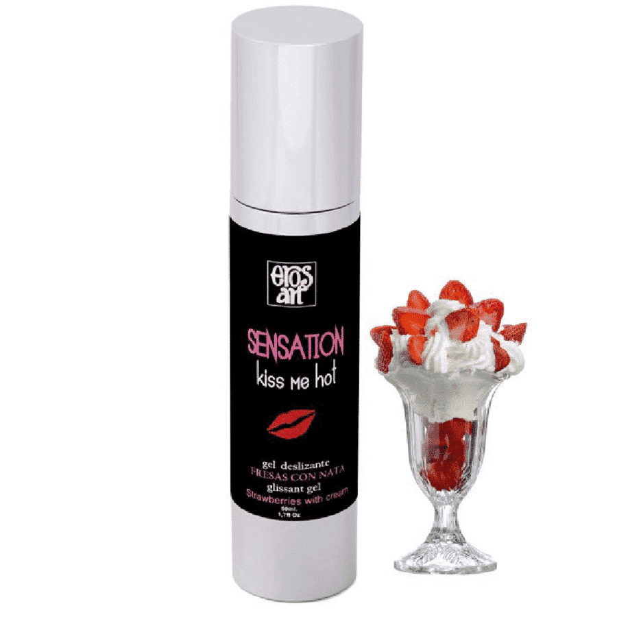 Eros – Morangos Lubrificante Natural De Sensação  Com Creme 50ml