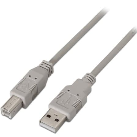 Aisens Cabo usb a Macho - usb B Macho 2.0 4.5M (bege) - A1010004