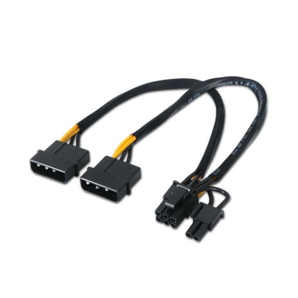 Aisens Cabo de Alimentação Pci-e - 2x Molex Macho (20 cm) - A131-0165