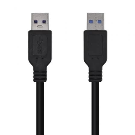 AISENS - Cable USB 3.0, Tipo A/M-A/M, Negro, 3.0m - A105-0448