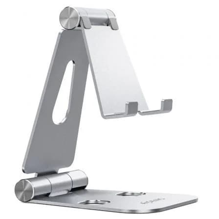 AISENS Suporte de Mesa XL Ajustável Smartphone/Tablet´s (Prateado) - MS2PXL-092