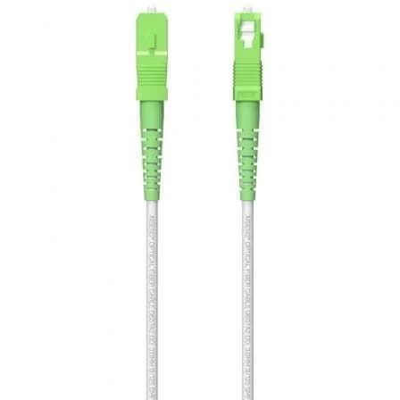 Aisens A152-0616 Cabo Fibra Ótica G657A2 3.0 9/125 SMF Simplex CPR DCA LSZH SC/APC-SC/APC 80m Branco