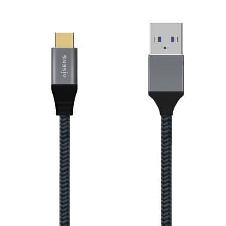 Cabo Aisens USB 3.1 para USB-C Macho/Macho 50cm Cinza