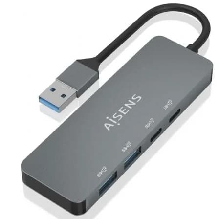 Aisens Hub USB 3.2 A106-0696 2xUSB 2xUSB Tipo-C