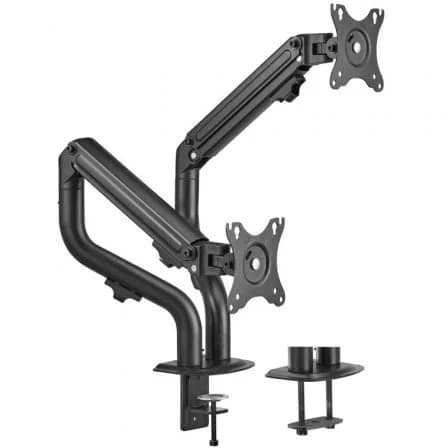 Aisens Suporte para 2 Monitores Inclinável (17"-32") Preto