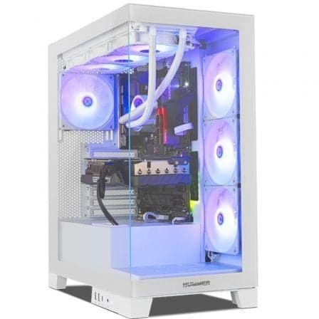 Nox Hummer Glock Frameless Glass Mid Tower White
