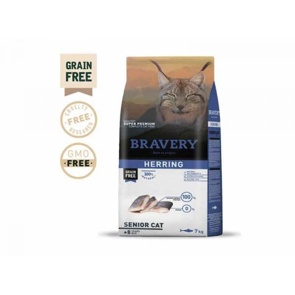 Bravery Gato Sénior Herring 7 kg