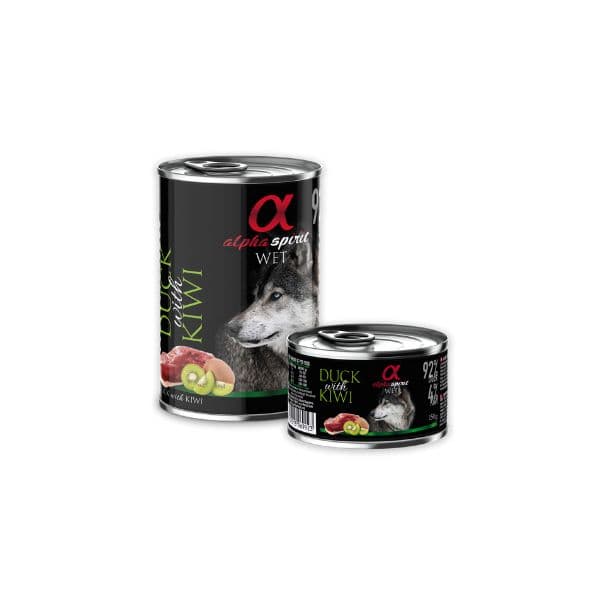 Ração Húmida Alpha Spirit Adult Duck & Kiwi Wet 400g
