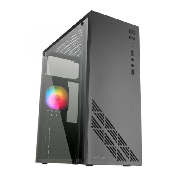 Mars Gaming MC100 RGB Preta ATX Acrílico - MC100