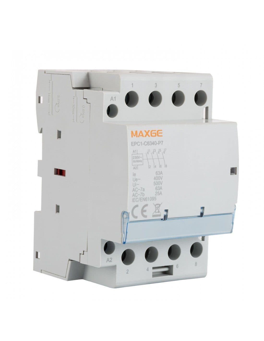 Contactor modular Alpha+ 4P (2NC+2NO), 63A, 230VAC