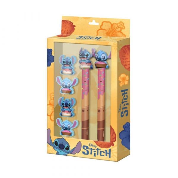 Karactermania Blister Lilo & Stitch Caneta de Gel Apagável + Lápis Infinito + 4 Borrachas